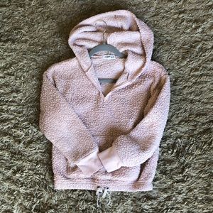Girls semi zipper-up hoodie
